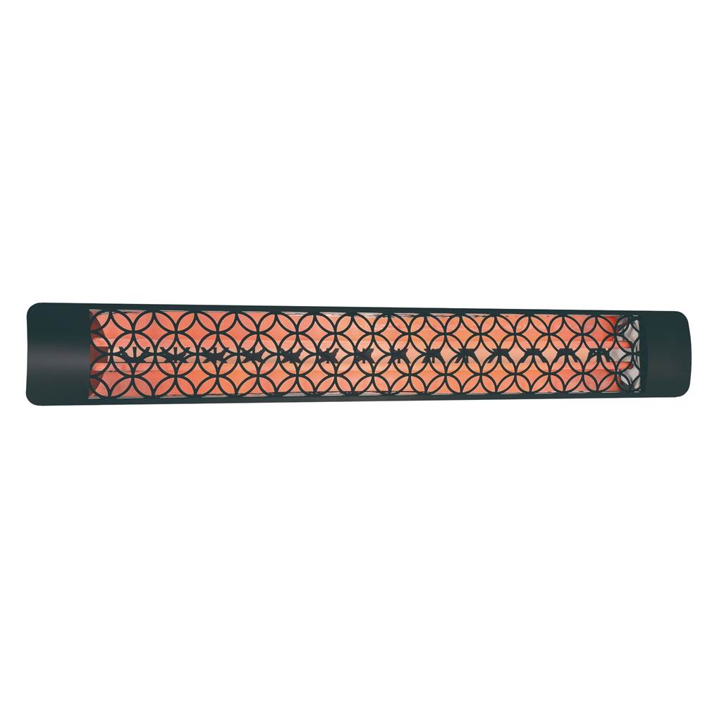 Eurofase EF60240B2 Black Eurofase Ef60240b2 Dual Element 61 Inch 6000 Watt Electric Patio Heater Image 1