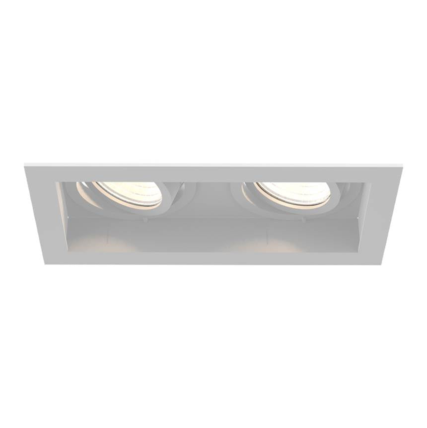 Eurofase Tango 10w 2 Light White Trim Gimbal Wide 30000k Clear Lens