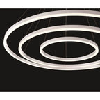 Eurofase Spunto, Chandelier, 3-light, 61'', Brushed Silver, White Glass