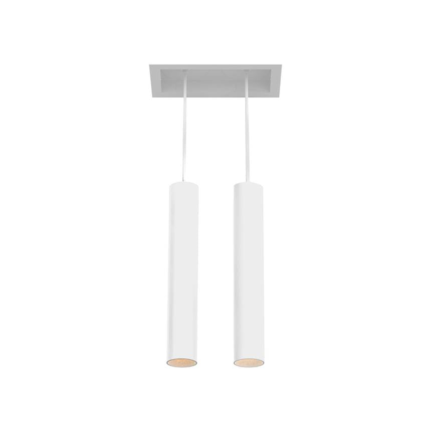 Eurofase Tango 15w 2 Light White Trim Suspension 3000k Clear Lens