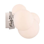 Eurofase 49086-027 Polished Nickel Vine, Vanity, 4lt, Polished Nickel, Opal Glass Image 2