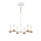 Eurofase 45712-029 Matte White Torcia, Chandelier, 6-light, 24'', Matte White, White Acrylic Image 3