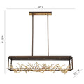 Eurofase 35642-015 Gold Black Mix Aerie, Chandelier , 8-light, 42'', Gold-black Mix Image 1