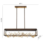 Eurofase 35642-015 Gold Black Mix Aerie, Chandelier , 8-light, 42'', Gold-black Mix Image 1