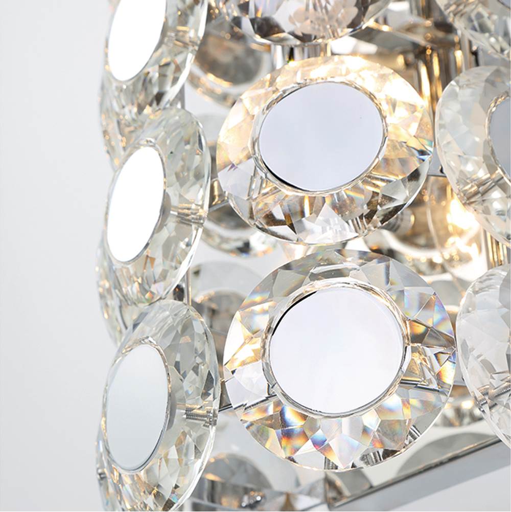 Eurofase 44283-018 Chrome Perrene, Wall Sconce, 2-light, 19'', Chrome, Clear Glass Image 9