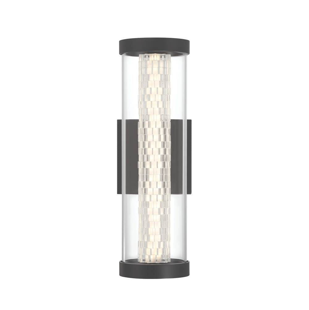 Eurofase Savron, Outdoor, 14'', Matte Black, Clear Glass