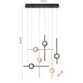 Eurofase 47255-036 Gold Black Mix Barletta, Chandelier , 6-light, 32'', Gold-black Mix Image 1