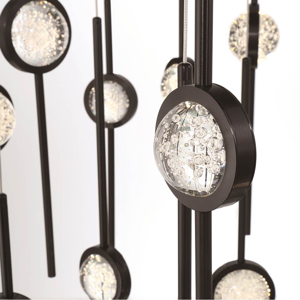 Eurofase 43890-019 Anodized Black Barletta, Chandelier , 26-light, 40'', Anodized Black Image 2