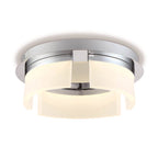 Eurofase 31798-013 Chrome Bria, Flush Mount, 11'', Chrome, White Acrylic Image 3