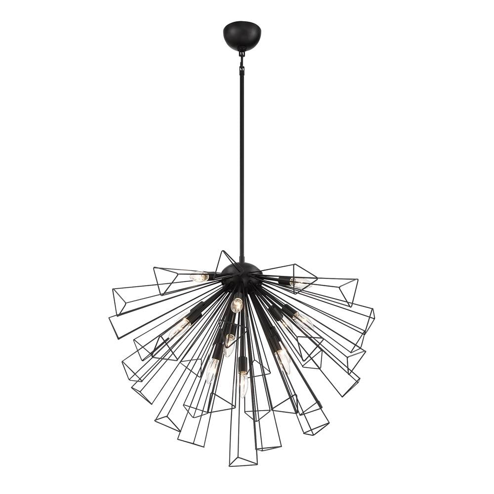 Eurofase 43863-013 Matte Black Dendelio, Chandelier , 13-light, 30'', Matte Black Image 6