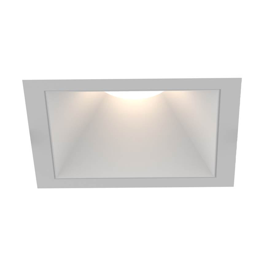 Eurofase OSC3ST02RF021535WCL White Oscar Small 15w Square White Trim White Baffle Wide 3500k Clear Lens Image 1