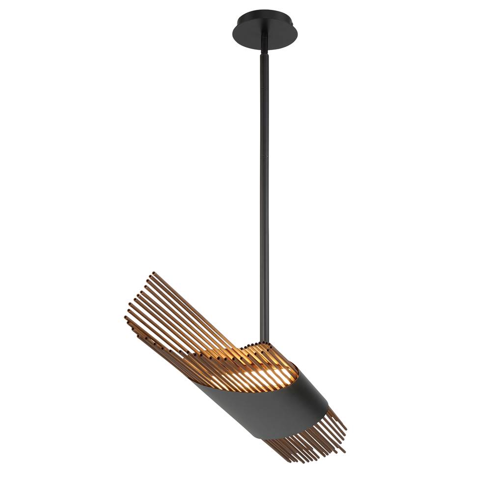 Eurofase 43866-014 Matte Black Umura, Chandelier , 2-light, 49'', Matte Black Image 3