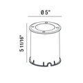 Eurofase 31595-018 Stainless Steel Outdr,led Inground,rd,3x2w,ss Image 1