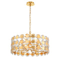 Eurofase Perrene, Chandelier, 6-light, 23'', Gold, Clear Glass
