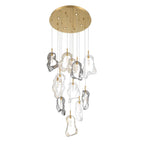 Eurofase 49237-016 Gold Norah, Chandelier, 12-light, 24'', Gold, Mixed Glass Image 1