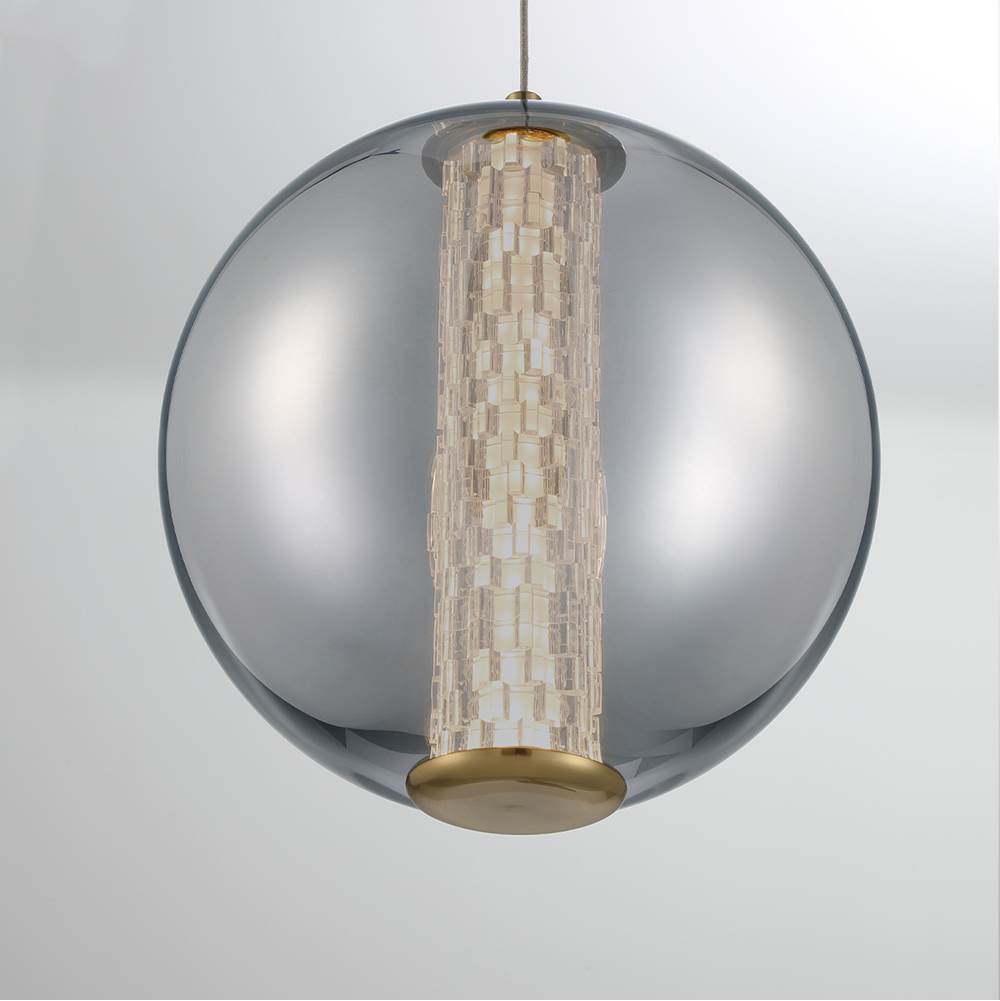 Eurofase 45735-023 Gold Atomo, Pendant, 9'', Gold, Smoked Glass Image 2