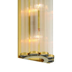Eurofase Glasbury, Wall Sconce, 14'', Gold, Ribbed Glass