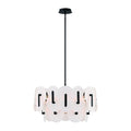 Eurofase 47209-022 Matte Black Nuvola, Chandelier , 24'', Matte Black Image 1
