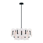 Eurofase 47209-022 Matte Black Nuvola, Chandelier , 24'', Matte Black Image 1