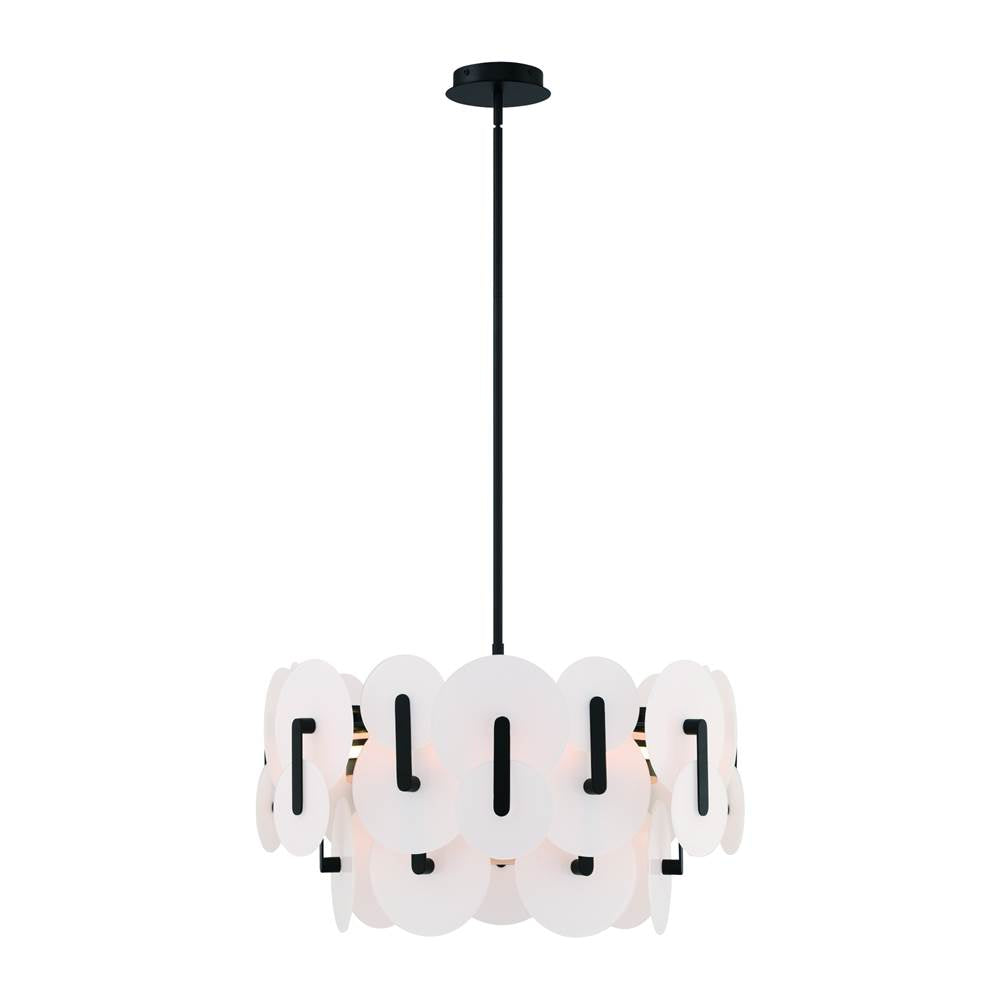 Eurofase 47209-022 Matte Black Nuvola, Chandelier , 24'', Matte Black Image 1