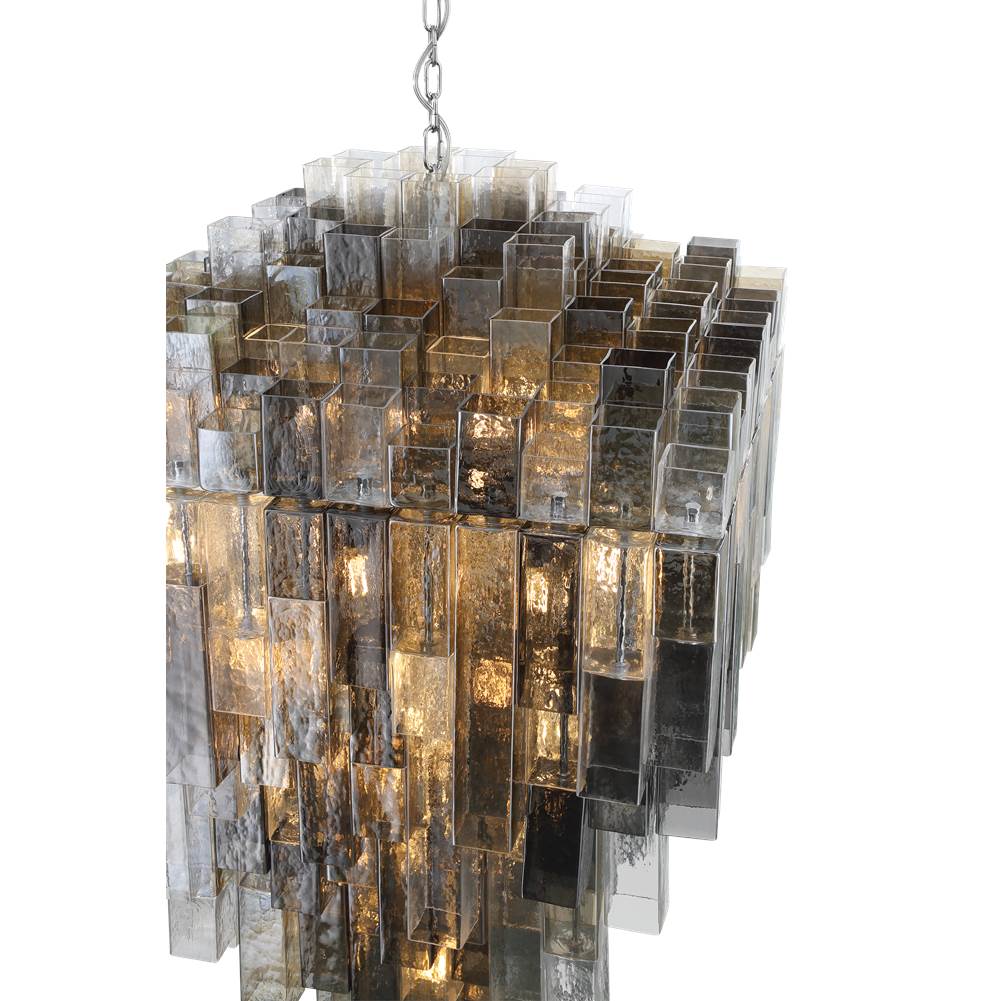 Eurofase 47913-011 Chrome Altesa, Chandelier, 46-light, 59'', Chrome, Mixed Glass Image 8