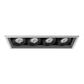 Eurofase  Multiple 26w 4 Lights Trim 40 Degree Gimbal 3000k Platinum/black