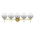 Eurofase 48919-029 Gold Iissa, Vanity, 5lt, Gold, Smoked Glass Image 4