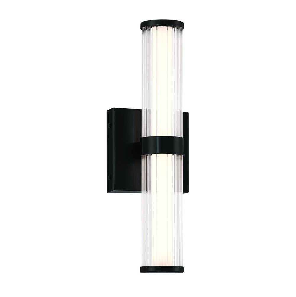 Eurofase 47123-021 Matte Black Fayton, Outdoor, 14'', Matte Black, Clear Glass Image 1