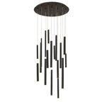 Eurofase 31445-016 Matte Black Santana, Chandelier , 18-light, 24'', Matte Black Image 5