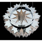 Eurofase 29052-011 Chrome Cohen, Chandelier, 24-light, 67'', Chrome, Mixed Glass Image 4