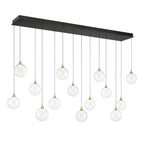 Eurofase 48938-013 Gold Iissa, Chandelier, 14-light, 72'', Gold, Clear Glass Image 1