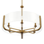 Eurofase Campisi, Chandelier, 6-light, 28'', Gold, Clear Glass