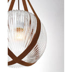 Eurofase 35990-024 Chrome Rosemount, Pendant, 12'', Chrome, White Glass Image 3