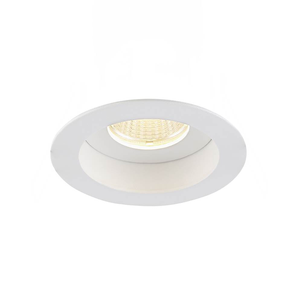 Eurofase 28719-30-014 White Amigo 15w 1 Light Round Trim Downlight 3000k White Image 1