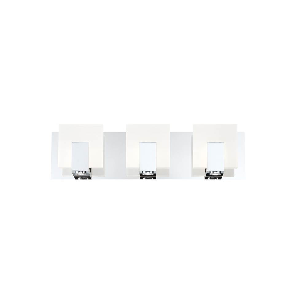 Eurofase Canmore, Vanity, 3lt, 20'', Chrome, Clear Glass