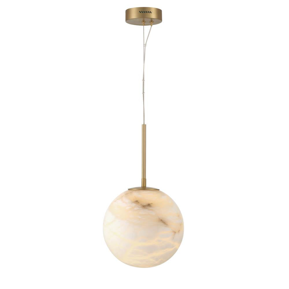 Eurofase 46766-014 Gold Kepler, Pendant , 12'', Gold, Alabaster Image 1