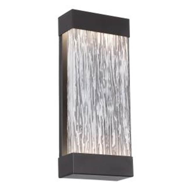Eurofase Tiffany, Outdoor, 17'', Powder Coat Black, Clear Glass