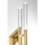 Eurofase Benicio, Wall Sconce, 2-light, 18'', Gold, Clear Glass