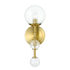Eurofase 47358-010 Gold Traiton, Wall Sconce, 15'', Gold, Clear Glass Image 3