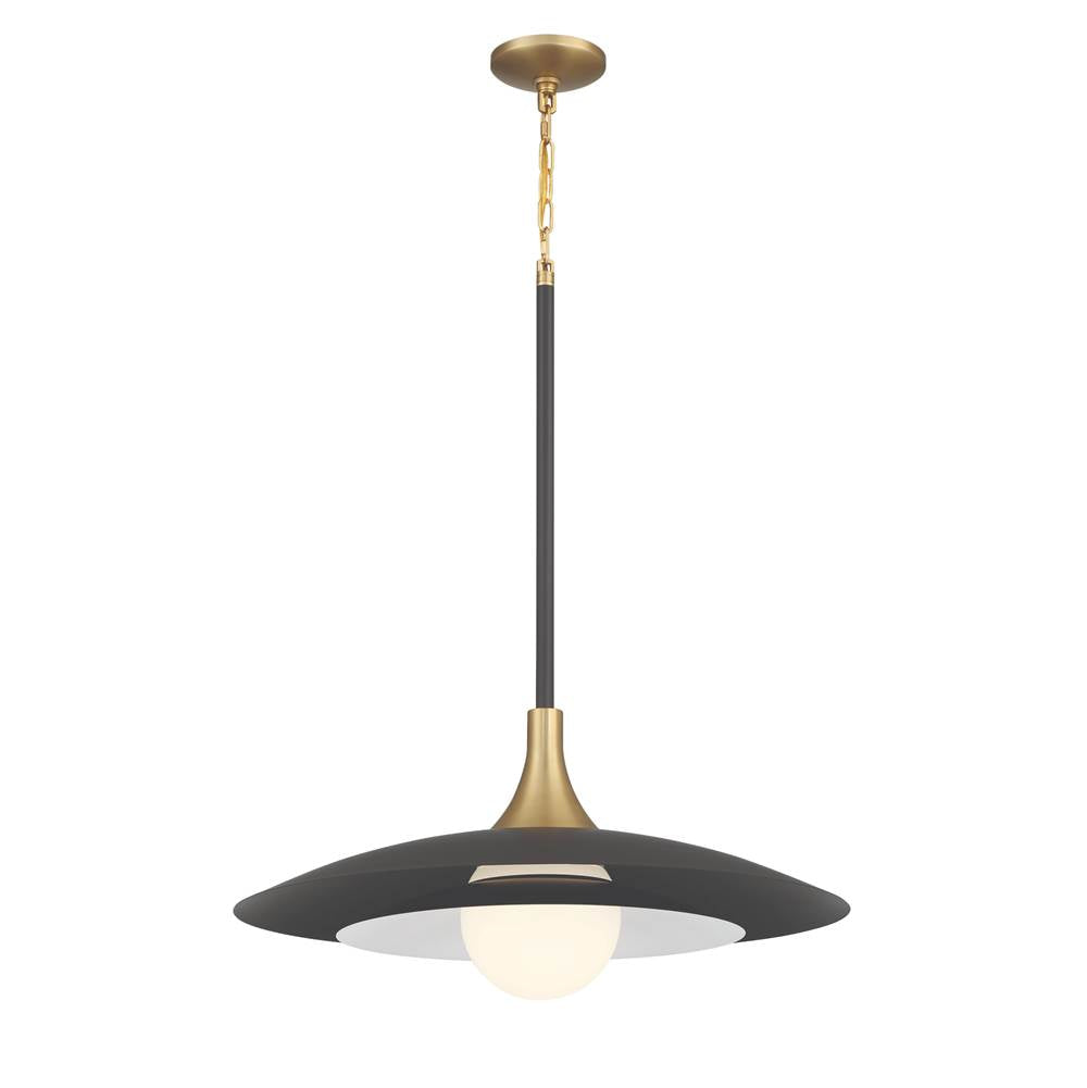Eurofase 46785-046 Matte Black Welsh, Pendant, 30'', Matte Black, White Glass Image 2