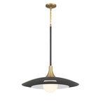 Eurofase 46785-046 Matte Black Welsh, Pendant, 30'', Matte Black, White Glass Image 2