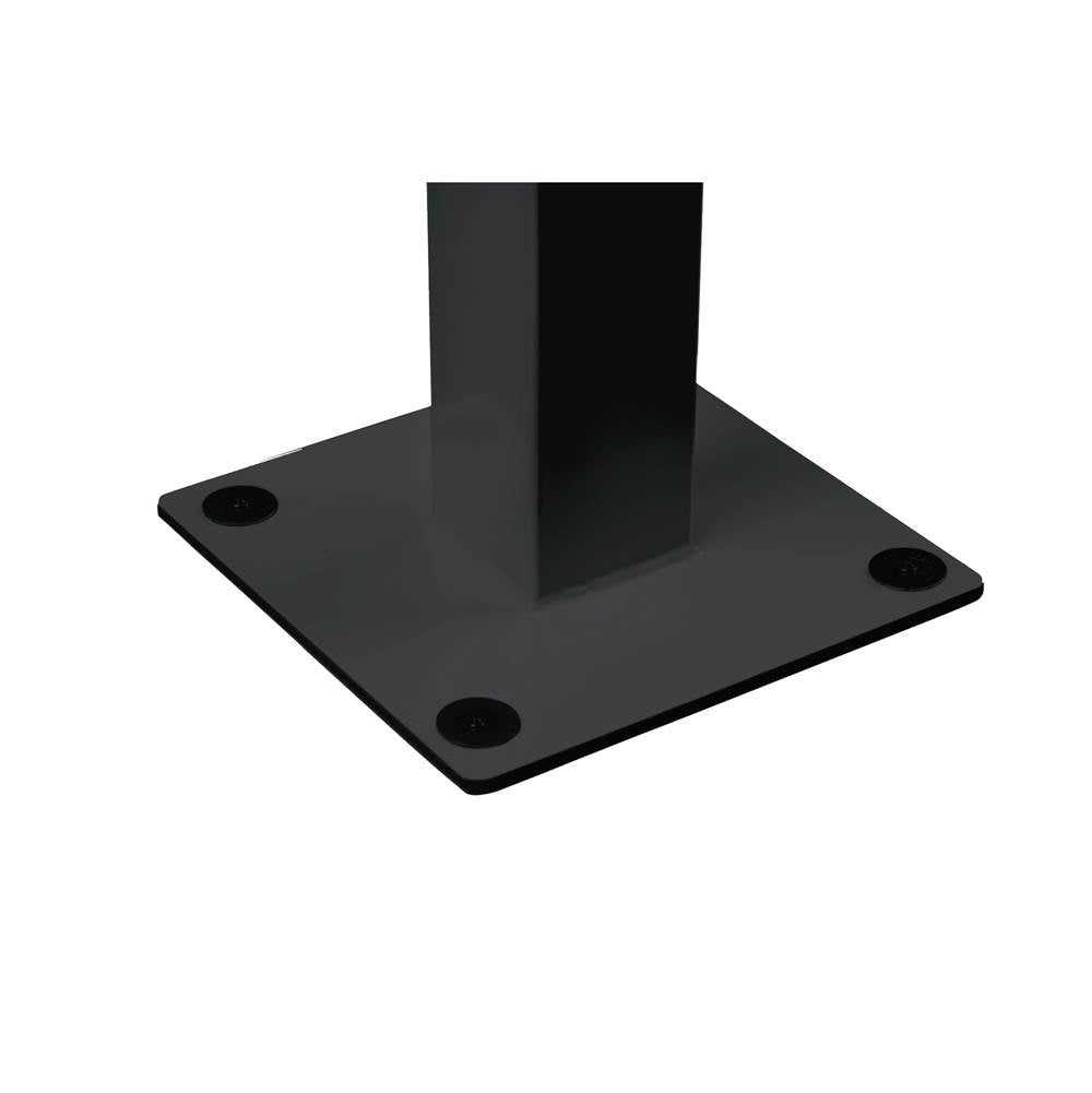 Eurofase Pole Mount Eurofase Ef3908pmb 39 Inch 8ft Black Pole Mount With Single Crossbar