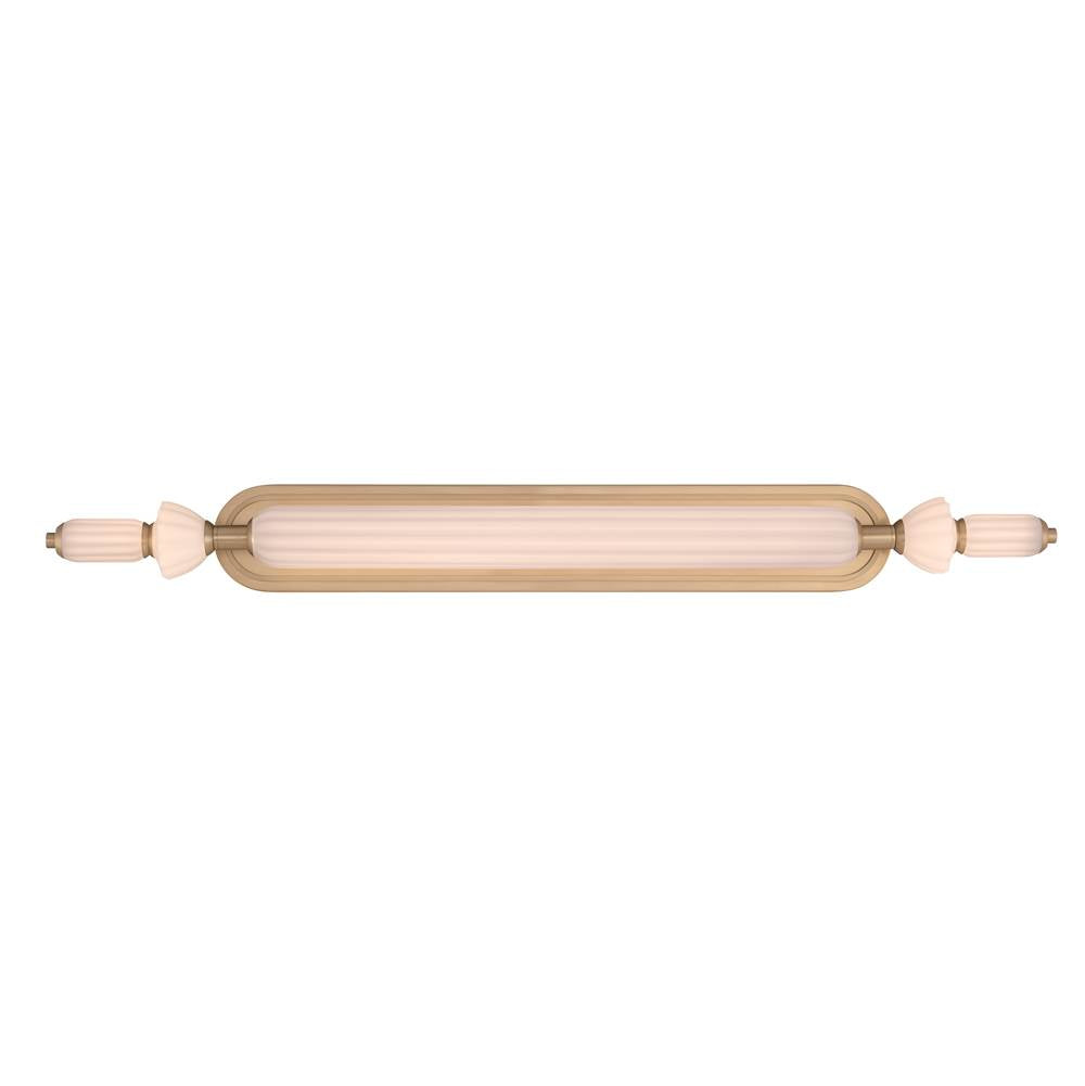Eurofase 49019-018 Gold Lansdowne, Vanity, 39'', Gold, Opal Glass Image 1