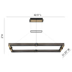 Eurofase 37060-015 Gold Black Mix Admiral, Chandelier , 43'', Gold-black Mix Image 4