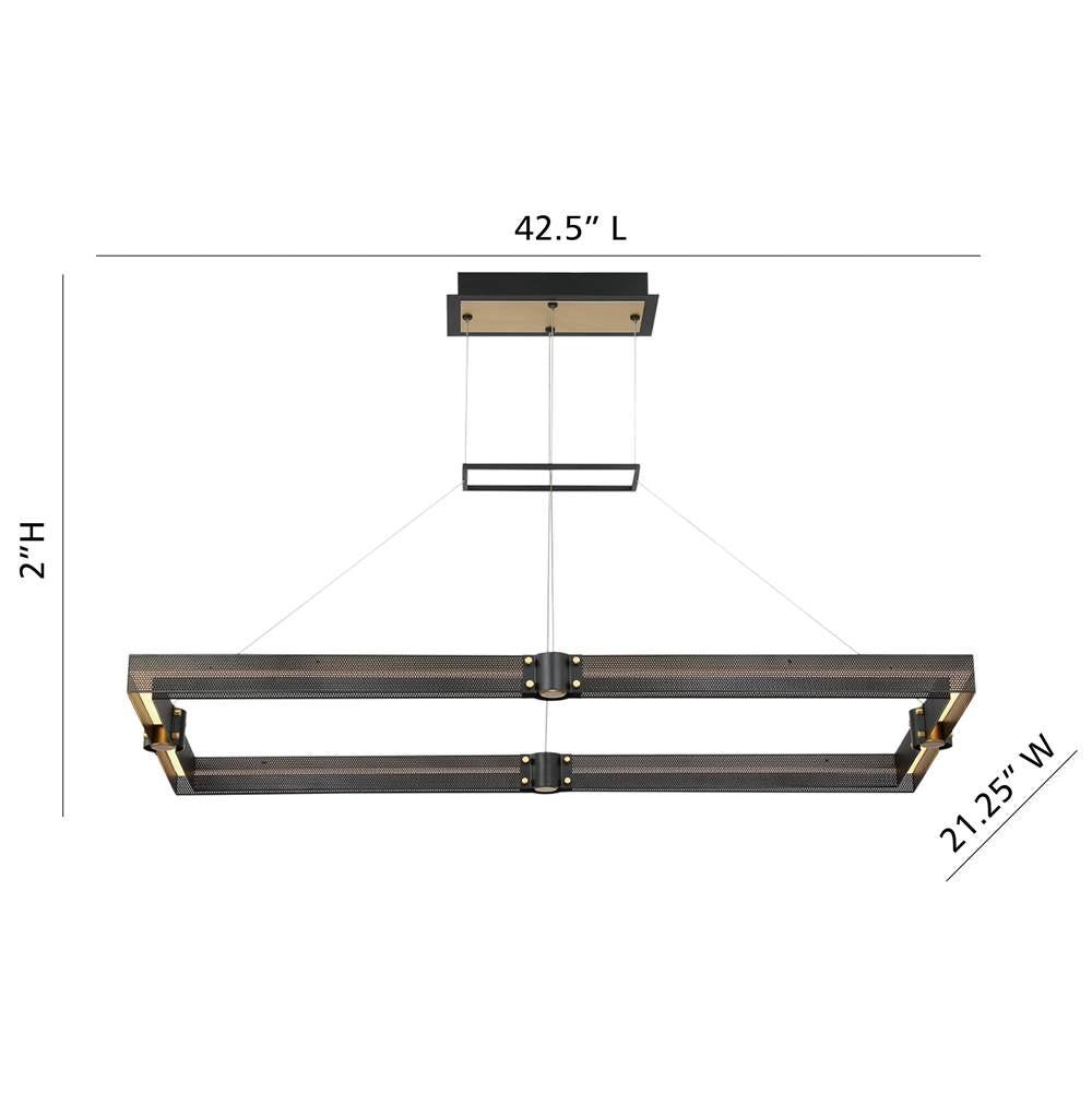 Eurofase 37060-015 Gold Black Mix Admiral, Chandelier , 43'', Gold-black Mix Image 4