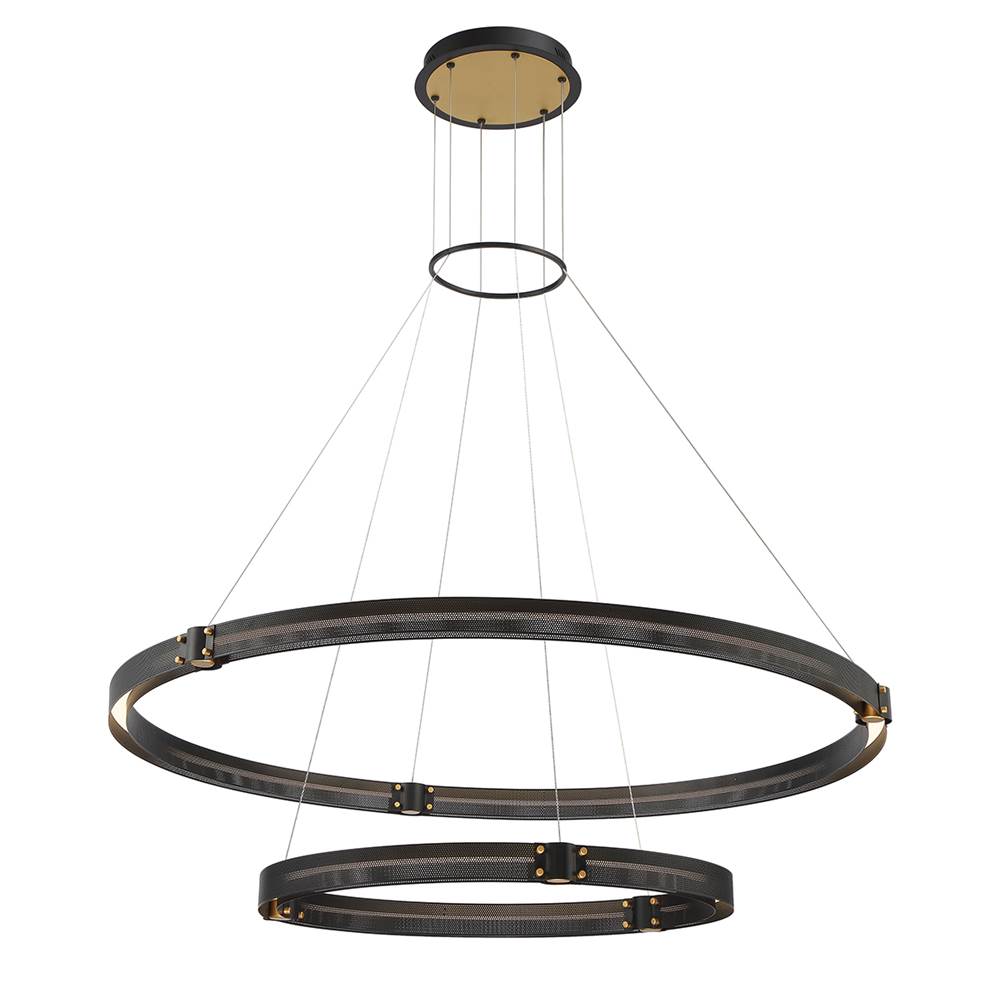Eurofase Admiral, Chandelier , 2-light, 48'', Gold-black Mix