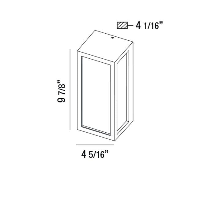 Eurofase 31580-029 Marine Grey Outdr,led Wllmnt,18w,662lm,bk Image 1