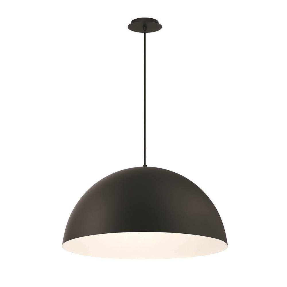 Eurofase Laverton, Pendant, 24'', Matte Black, Black Steel