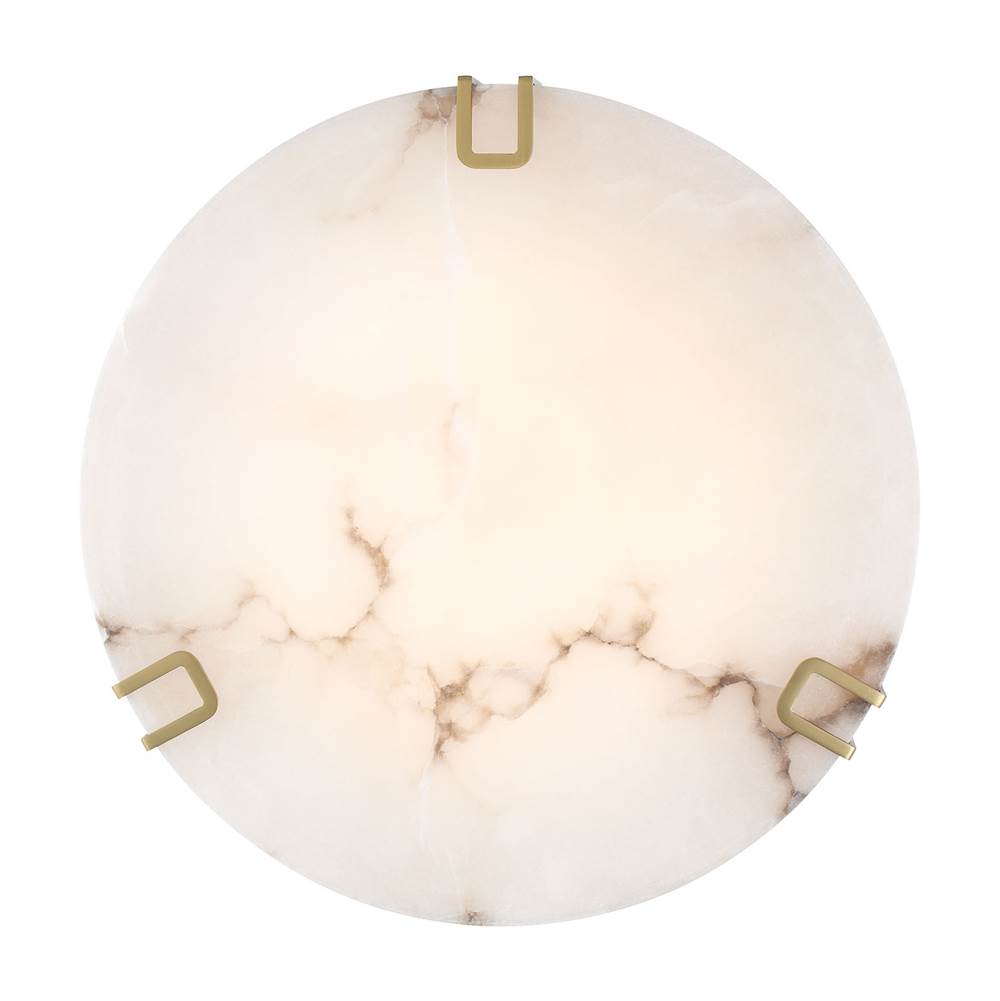 Eurofase 48959-018 Gold Noga, Flush Mount , 22'', Gold, Alabaster Image 5
