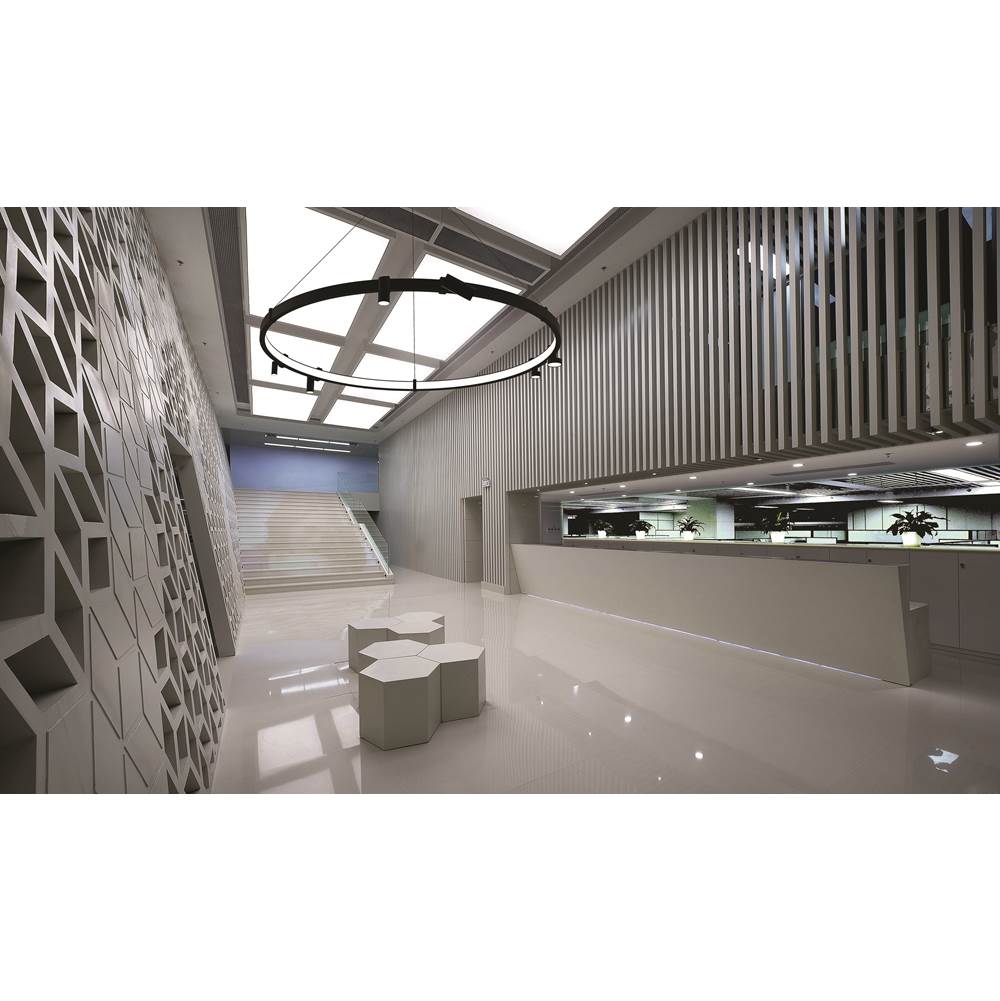Eurofase 38136-016 Matte Black Mucci, Chandelier , 60'', Matte Black Image 5